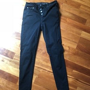 American Eagle Highest Rise Black jeans